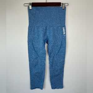 Gymshark Women's Blue Cropped Leggings